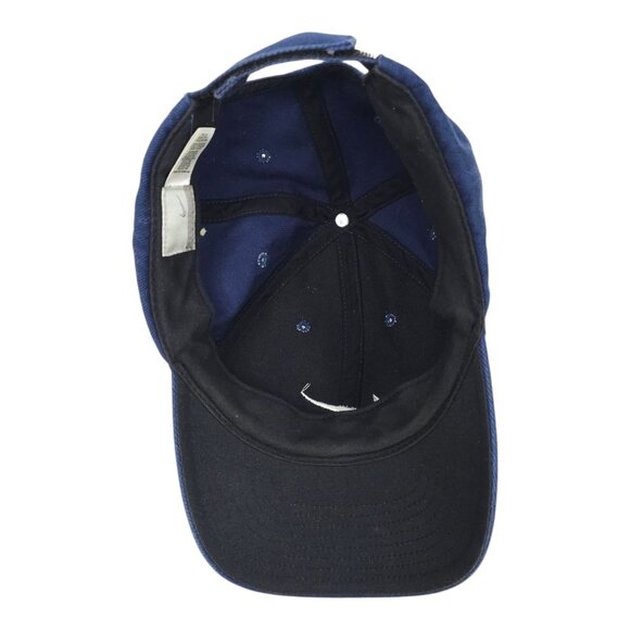 Nike Swoosh Cotton Twill Strapback Cap Hat Baseball Golf Trucker Blue - Picture 5 of 14